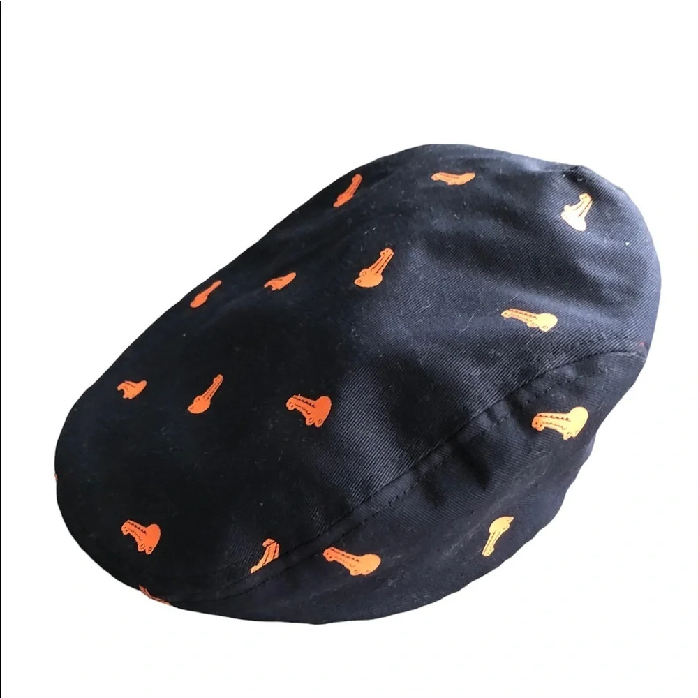 🇺🇸 BUNDLE ONLY - 5/$15 Crocodile Kangol Style Cap, Toddler 2-6y, Blue & Orange